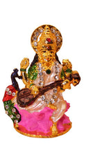 Load image into Gallery viewer, Goddess Saraswati Hindu Goddess of Knowledge &amp; Music Gold