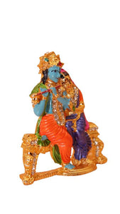 Radha Krishna Idol Showpiece Murti Gifts Home Decor( 3cm x2.2cm x0.5cm) Mixcolor