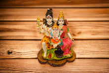 Load image into Gallery viewer, Shiva Parvati Shiv Parivar Shankar Bhagwan Ganesh Family Murti Idol Multicolor