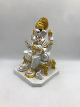 Load image into Gallery viewer, Ganesh Ganesha Ganpati Ganapati Hindu God Hindu God Ganesh fiber idol White