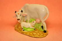 Load image into Gallery viewer, Cow with Calf Vastu,Positive Energy for Home offers Wealth,Prosperity White