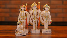 Load image into Gallery viewer, Lord Ram Darbar statue for Home/Office decoration (12cm x 13cm x 2.5cm) White