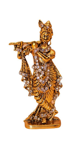 Lord Krishna,Bal gopal Statue,Home,Temple,Office decore(3cm x 1.5cm x 0.8cm)Gold