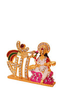 Load image into Gallery viewer, Goddess Saraswati Hindu Goddess of Knowledge &amp; Music Gold
