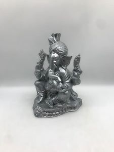 Ganesh Ganesha Ganpati Ganapati Hindu God Hindu God Ganesh fiber idol Silver