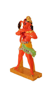Lord Bahubali Hanuman Idol for home,car decore (2cm x 1cm x 0.5cm) Orange