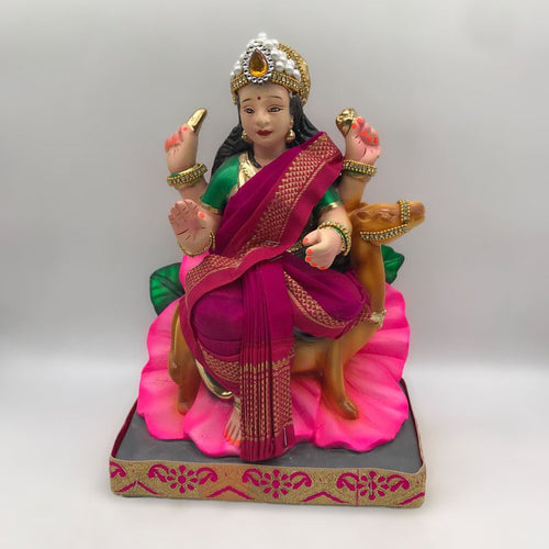 Ambe maa,Ambaji, Durga ma, Bengali Durga ma statue,idol,murti,mud idol Magenta