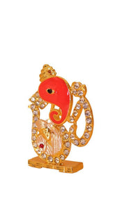 Sai Ganesh Statue Divine for Your Home/car Decor Gold