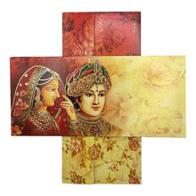 Load image into Gallery viewer, Envelopes Envelope Money holder Diwali Wedding Gift Card Pack of 10 Yellow &amp; red
