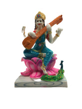 Load image into Gallery viewer, Goddess Saraswati Statue Idol For Home Temple Home Decor
Size(28x15x17)