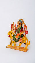 Load image into Gallery viewer, Goddess Ambaji Maa Durga Sitting Idol Statue Gold