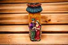 Load image into Gallery viewer, Artisan-Crafted Love Blooms: Handmade Couple Design Flowerpot Multicolor