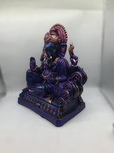 Load image into Gallery viewer, Ganesh Ganesha Ganpati Ganapati Hindu God Hindu God Ganesh fiber idol Purple