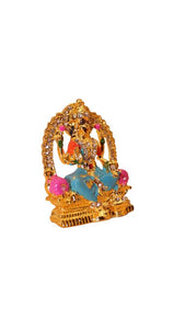 Laxmi Hindu God Hindu God laxmi fiber idol ( 2cm x 1.5cm x 0.4cm) Gold