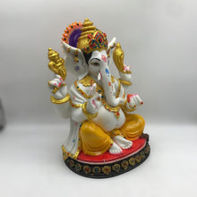 Load image into Gallery viewer, Ganesh Ganesha Ganpati Ganapati Hindu God Hindu God Ganesh fiber idol White