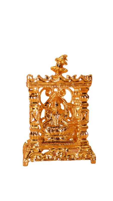 Laxmi Hindu God Hindu God laxmi fiber idol Gold