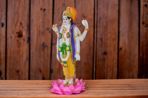 Lord Vishnu Ji Murti Vishnu Bhagwan Statue for Home Pooja Gift Office RoomBlueBlue