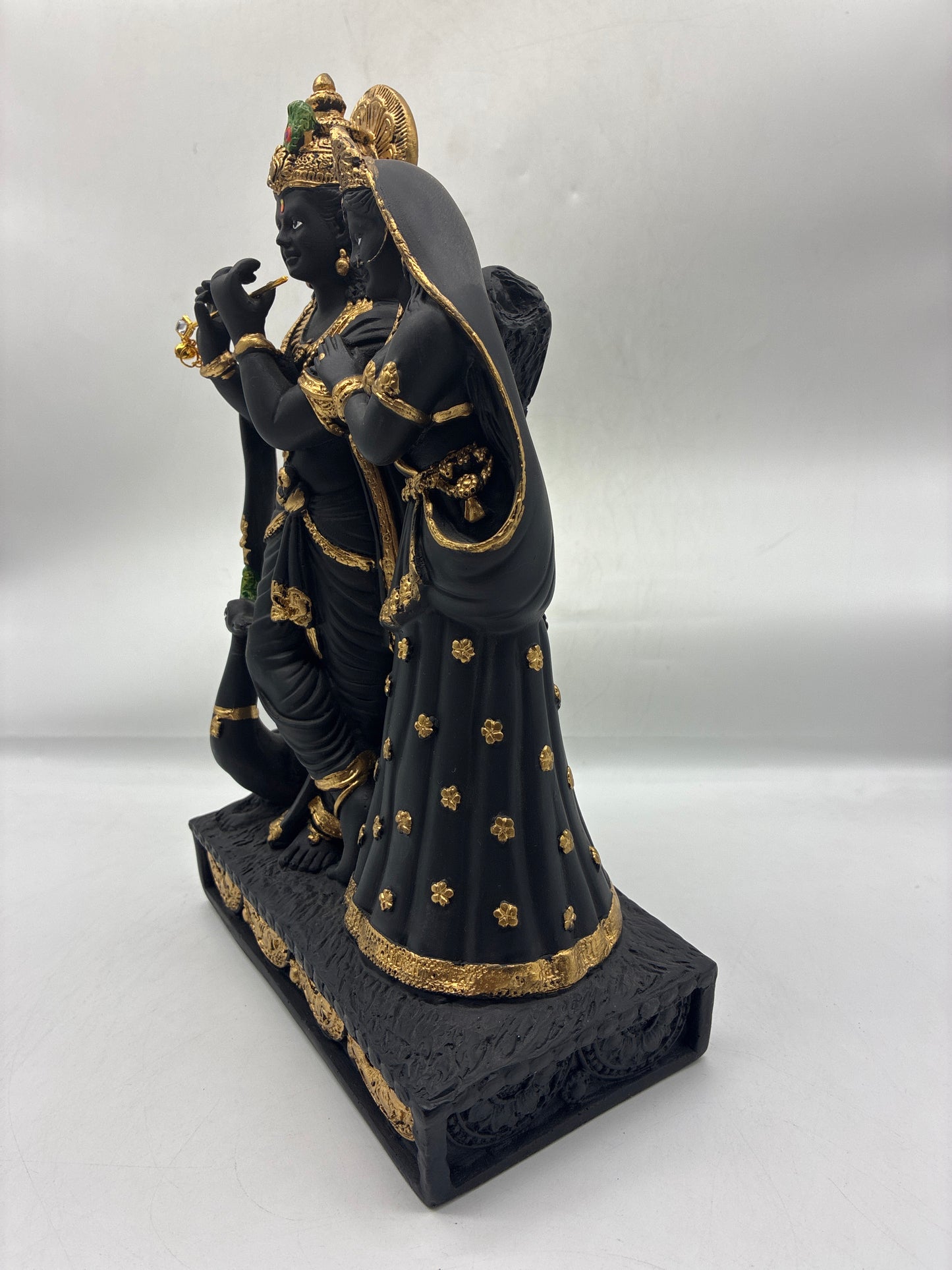 Radha Krishna Statue for Home Temple – Polyresin, 30cm