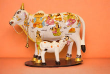 Load image into Gallery viewer, Cow with Calf Vastu,Positive Energy for Home offers Wealth,Prosperity White