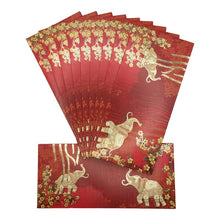 Load image into Gallery viewer, Envelopes Envelope Money holder Diwali Wedding Gift Card Pack of 10 Red