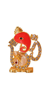 Sai Ganesh Statue Divine for Your Home/car Decor Gold