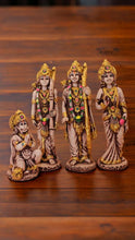 Load image into Gallery viewer, Lord Ram Darbar statue for Home/Office decoration (9cm x 9cm x 2cm) Grey
