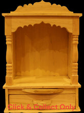 Load image into Gallery viewer, Wooden Temple,Mandir,Hand made temple,Office &amp; Home Temple Yellow White
