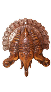 GANESH WALL HANGING SHOWPIECE FIGURINE STATUE FOR HOME DECOR Copper