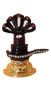 Shivling Idol Murti for Daily Pooja Purpose ( 2cm x 1.5cm x 0.5cm) Black
