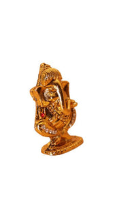 Ganesh Bhagwan Ganesha Statue Ganpati for Home Decor(1.8cm x 1.2cm x 0.5cm) Gold