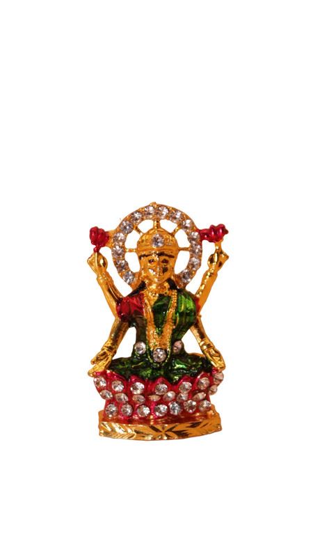 Laxmi Hindu God Hindu God laxmi fiber idol Gold