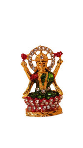 Laxmi Hindu God Hindu God laxmi fiber idol ( 1.5cm x 0.8cm x 0.3cm) Gold