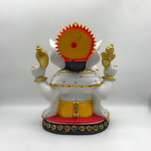 Load image into Gallery viewer, Ganesh Ganesha Ganpati Ganapati Hindu God Hindu God Ganesh fiber idol White