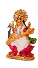 Load image into Gallery viewer, Goddess Saraswati Hindu Goddess of Knowledge &amp; Music Gold