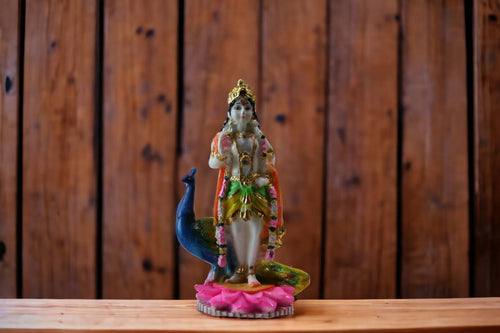 Kartik Ji Murti Idol/Statue for PoojaMixcolorMixcolor