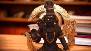 Lord Shiva Shankar Statue Bhole Nath Murti Home Decor( 11cm x 8cm x 3.5cm) Black