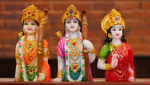 Load image into Gallery viewer, Lord Ram Darbar statue for Home/Office decoration (12cm x 12cm x 3cm) Mixcolor