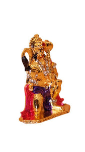 Lord Bahubali Hanuman Idol for home,car decore (1.9cm x 1.8cm x 0.5cm) Orange