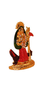 Hindu God Khodiyar Statue Idol For Home Temple Decor(2cm x 1.4cm x 0.5cm) Gold