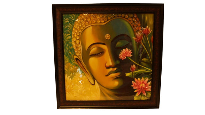 Tranquility Captured: Elevate Your Space with Serene Buddha Artistry! Mixcolor
