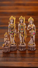 Load image into Gallery viewer, Lord Ram Darbar statue for Home/Office decoration (12cm x 12cm x 3cm) Grey