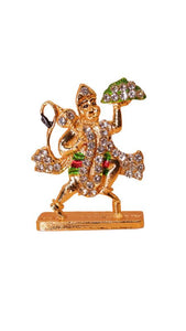 Lord Bahubali Hanuman Idol for home,car decore (1.5cm x 1cm x 0.5cm) Gold