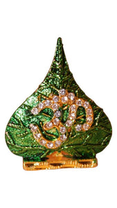 Hindu Religious Symbol OM Idol for Home,Car,Office ( 2cm x 1.5cm x 0.5cm) Gold