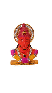 Lord Bahubali Hanuman Idol Bajrang Bali Murti (2cm x 1.5cm x 0.5cm) Orange