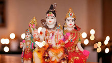 Load image into Gallery viewer, Shiv Parivar Shankar Parvati Ganesha Family Idol ( 0.5cm x 5.5cm x 3cm) Mixcolor