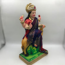 Load image into Gallery viewer, Ambe maa,Ambaji, Durga ma, Bengali Durga ma statue,idol,murti,mud idol Voilet