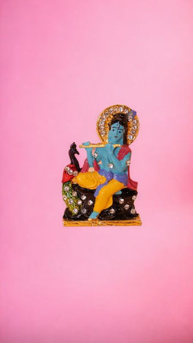 Lord Krishna,Bal gopal Statue,Home,Temple,Office decore(2.2cm x1.4cm x0.5cm)Blue