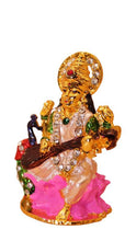 Load image into Gallery viewer, Goddess Saraswati Hindu Goddess of Knowledge &amp; Music Gold