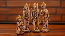 Load image into Gallery viewer, Lord Ram Darbar statue for Home/Office decoration (9cm x 9cm x 2cm) Grey