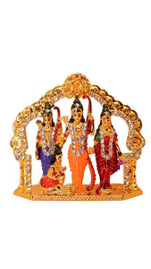 Lord Ram Darbar statue for Home/Office decoration ( 3cm x 3cm x 1cm) Gold